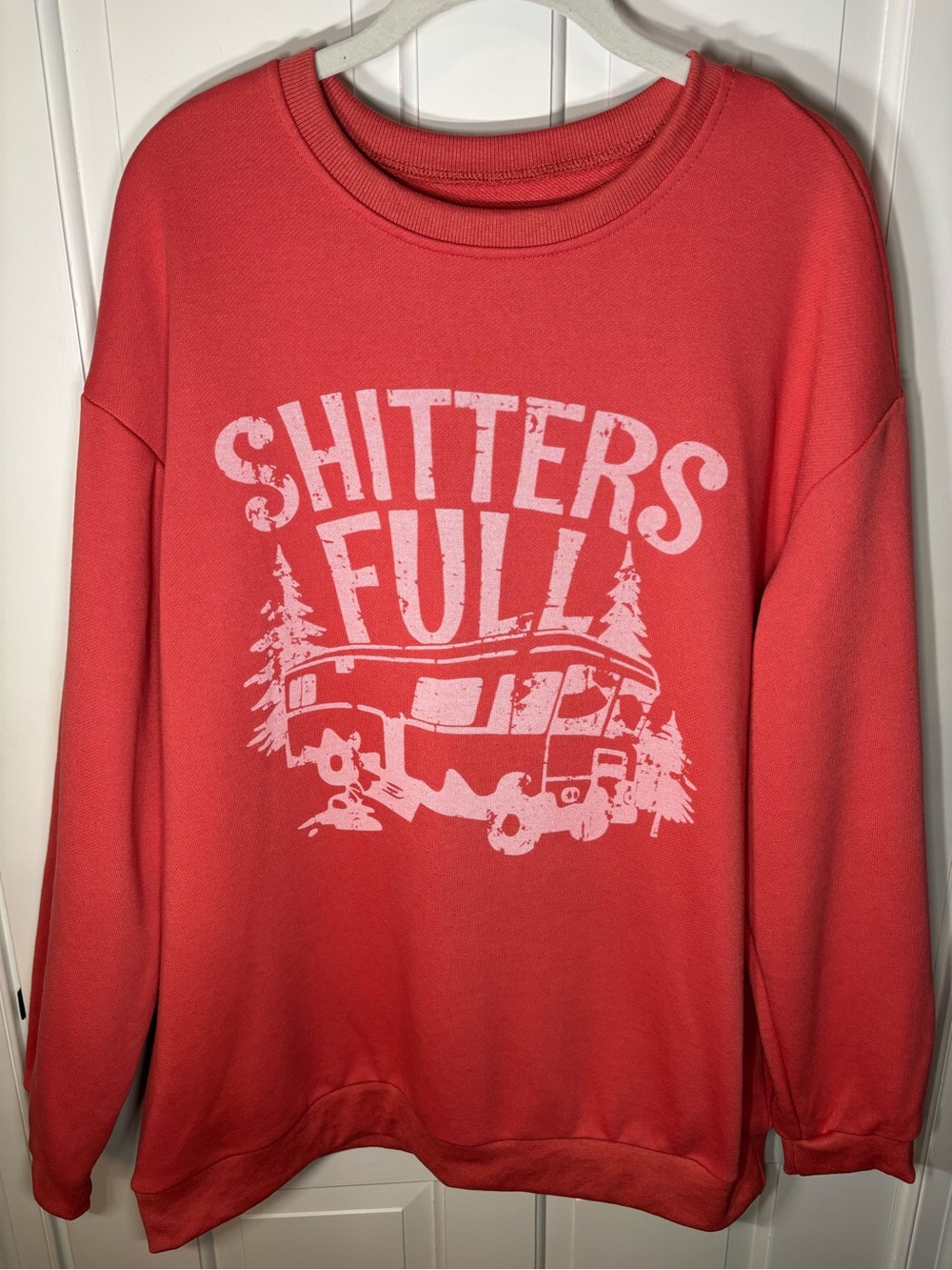 NEW Women’s Large Christmas Vacation Red Sweatshirt Shitters Full